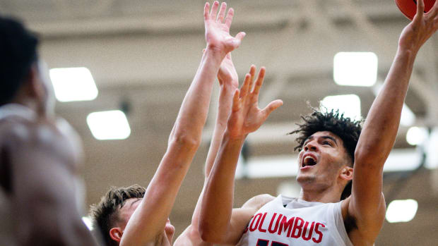 Columbus Harvard Westlake boys basketball Les Schwab Invitational December 30 2023 Naji Saker 2 -Southridge Harvard Westlake boys basketball Les Schwab Invitational postgame December 2023 Naji Saker-298